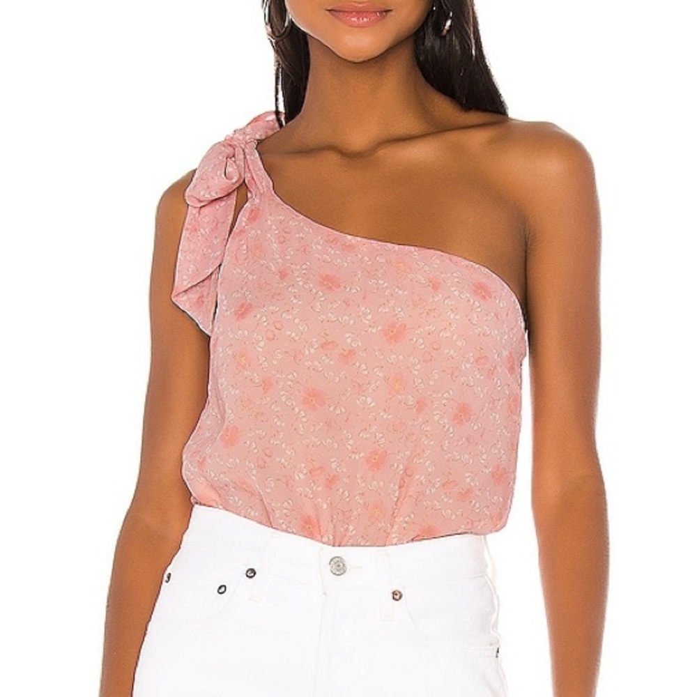 Privacy Please Monet Bodysuit in Pink Gabriela Floral
